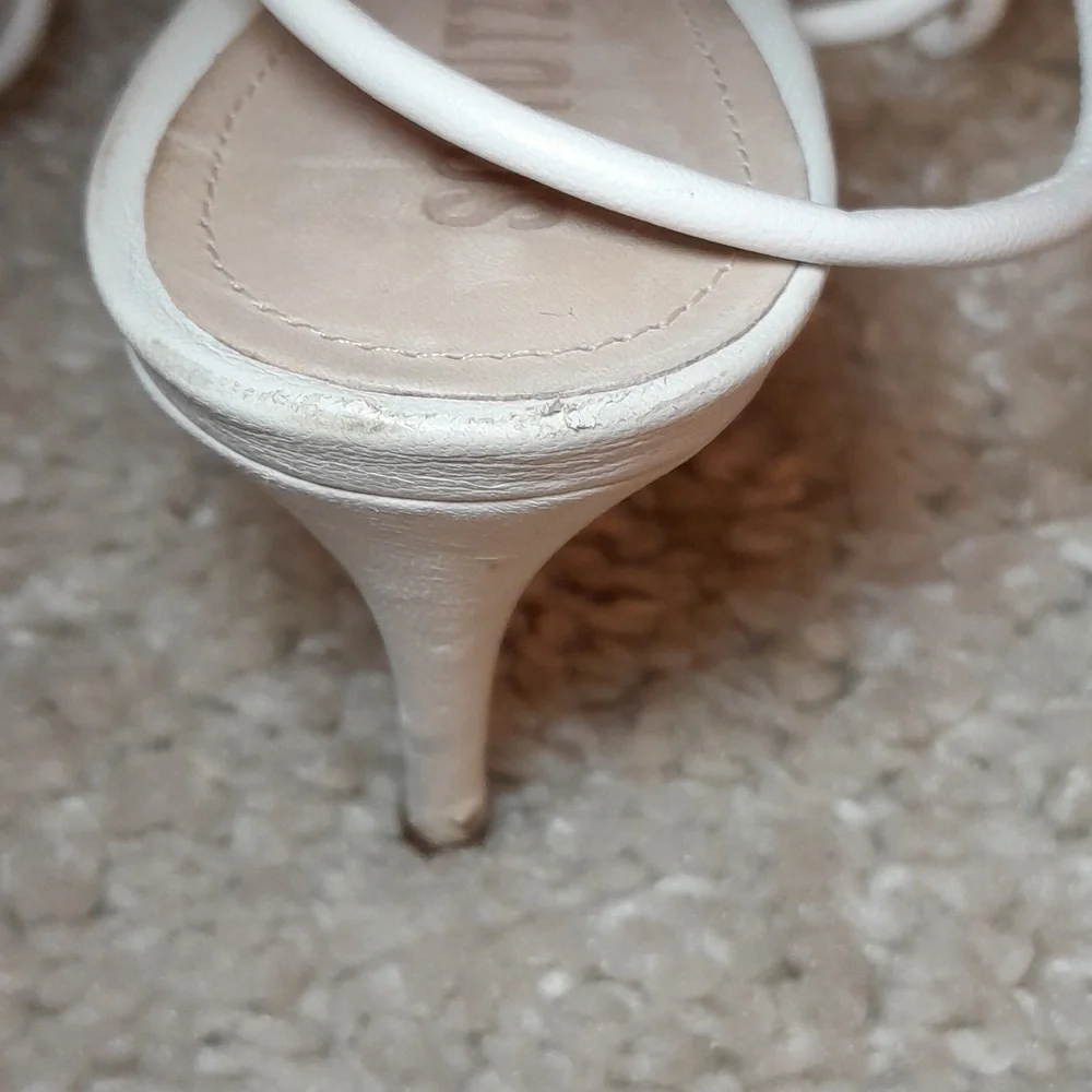 SCHUTZ WHITE belize Knotted Sandals Size 9.5 - Picture 13 of 16